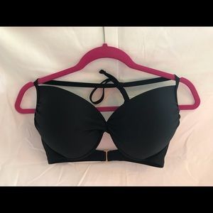 Xhilaration Halter Bikini Top. Black. Sz D/DD